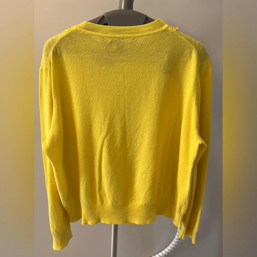 J.Crew Eyelet Ruffle Sweater - Picture 2 of 3